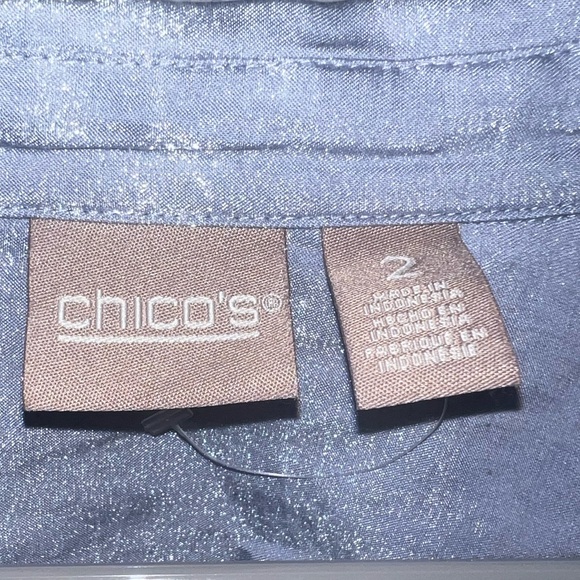 Chicos shimmery button up shirt - Picture 2 of 4